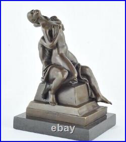 Statue Sculpture Nue Couple Sexy Style Art Deco Style Art Nouveau Bronze massif