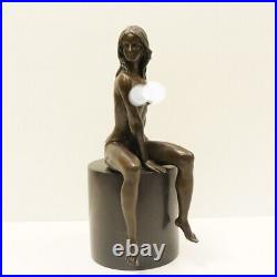 Statue Sculpture Nymphe Sexy Style Art Deco Style Art Nouveau Bronze massif Sign