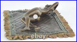 Statue Sculpture Nymphe Sexy Style Art Deco Style Art Nouveau Bronze massif Sign