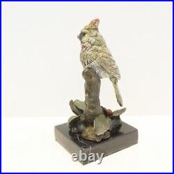 Statue Sculpture Oiseau Animalier Style Art Deco Style Art Nouveau Bronze massif