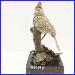 Statue Sculpture Oiseau Animalier Style Art Deco Style Art Nouveau Bronze massif