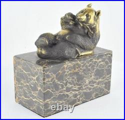 Statue Sculpture Panda Animalier Style Art Deco Style Art Nouveau Bronze massif