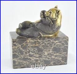 Statue Sculpture Panda Animalier Style Art Deco Style Art Nouveau Bronze massif