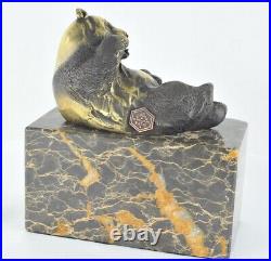 Statue Sculpture Panda Animalier Style Art Deco Style Art Nouveau Bronze massif