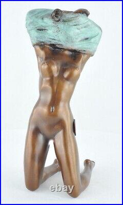 Statue Sculpture Pin-up Sexy Style Art Deco Style Art Nouveau Bronze massif