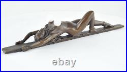 Statue Sculpture Pin-up Sexy Style Art Deco Style Art Nouveau Bronze massif Sign