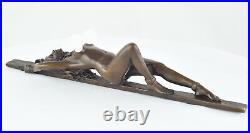 Statue Sculpture Pin-up Sexy Style Art Deco Style Art Nouveau Bronze massif Sign