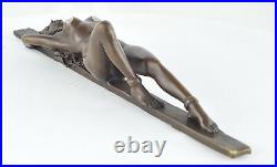 Statue Sculpture Pin-up Sexy Style Art Deco Style Art Nouveau Bronze massif Sign