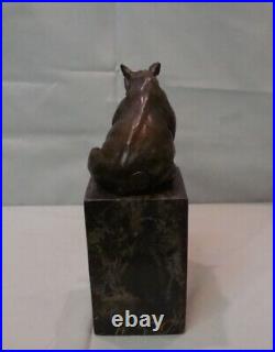 Statue Sculpture Rhinoceros Animalier Style Art Deco Style Art Nouveau Bronze ma