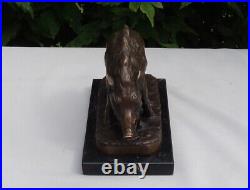 Statue Sculpture Sanglier Animalier Chasse Style Art Deco Style Art Nouveau Bron