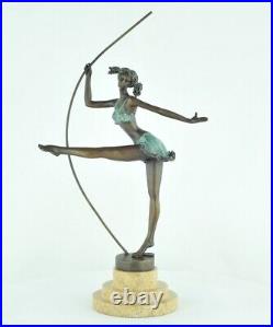 Statue Sculpture Sexy Style Art Deco Style Art Nouveau Bronze massif Signe