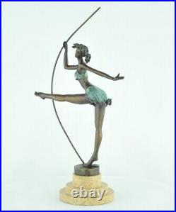 Statue Sculpture Sexy Style Art Deco Style Art Nouveau Bronze massif Signe