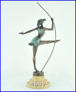 Statue Sculpture Sexy Style Art Deco Style Art Nouveau Bronze massif Signe