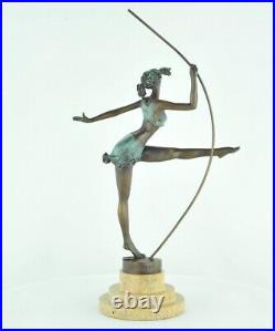 Statue Sculpture Sexy Style Art Deco Style Art Nouveau Bronze massif Signe