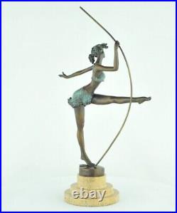 Statue Sculpture Sexy Style Art Deco Style Art Nouveau Bronze massif Signe