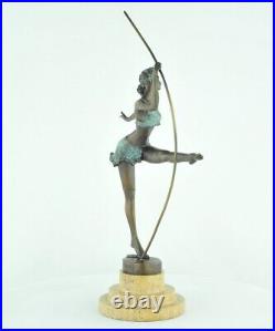 Statue Sculpture Sexy Style Art Deco Style Art Nouveau Bronze massif Signe