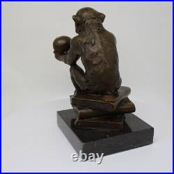 Statue Sculpture Singe Animalier Style Art Deco Style Art Nouveau Bronze massif