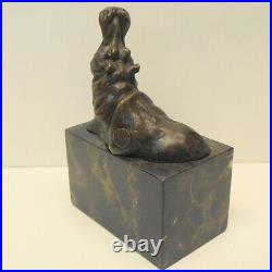 Statue Sculpture hippopotame Animalier Chasse Style Art Deco Style Art Nouveau B