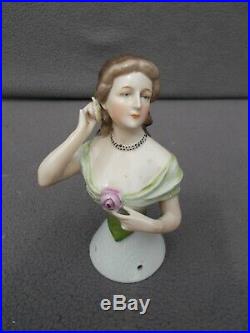 Statuette femme demi figurine GOEBEL 4 en porcelaine half doll sculpture antique