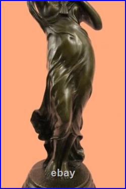 Style Ancien Français J. La Bronze Marbre Art Déco Nouveau Maiden Décoratifs