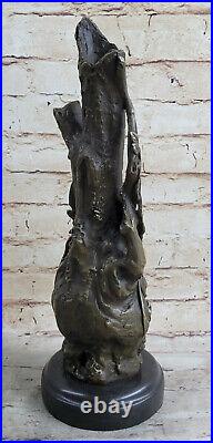 Style Art Nouveau Bronze Vase Chair Femme France Paris Statue Marbre Sculpture