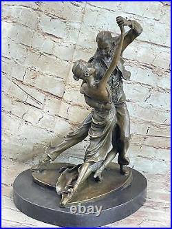 Style Art Nouveau Couple Dansant Tango Espagnol Artiste Milo Bronze Statue