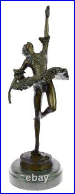 Style Art Nouveau Décor Maison Bronze Tutu Ballerine Sculpture Statue Figure