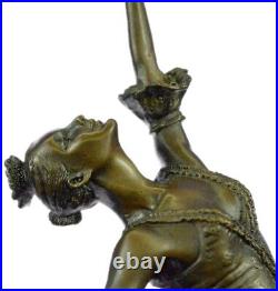 Style Art Nouveau Décor Maison Bronze Tutu Ballerine Sculpture Statue Figure
