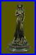 Style-Art-Nouveau-Fonte-Terre-Deesse-Bronze-Sculpture-Marbre-Base-Figurine-01-uxe