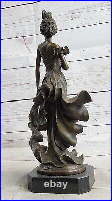 Style Art Nouveau Inspiré 1920's Charleston Fille Danseuse Bronze Mode Sculpture
