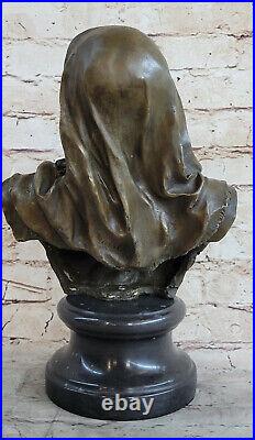 Style Art Nouveau Jeune Bronze Buste Statue Portrait Sculpture Décor Maison