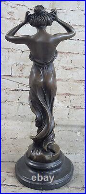 Style Art Nouveau, Signée Pittaluga Alice, Bronze Figurine Statue
