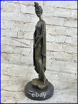 Style Art Nouveau Victorien Femme Français Art Statue Bronze Sculpture Cadeau