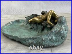 Superbe, J. Itasse, Bronze, Figurine Ou Sculpture, Plat Art Déco Nouveau Cadeau