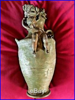 Vase Bronze Rare Hans Stoltenberg Lerche 1900 Art Nouveau