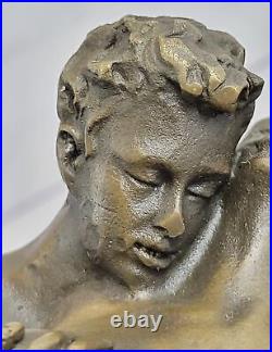 Vienne Érotique Bronze Sculpture Figurine Style Art Nouveau Sexe Oral Ouvre