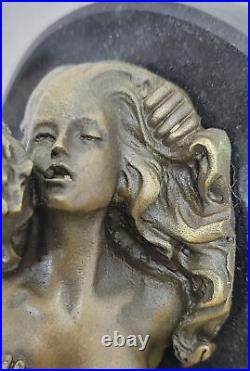 Vienne Érotique Bronze Sculpture Figurine Style Art Nouveau Sexe Oral Ouvre