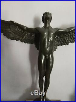World Art Icare Sculpture En Bronze, Multicolore, 60x57x22,5 Cm